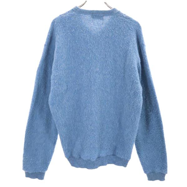 Sears シアーズ 60s 70s モヘア 長袖 Vネック ニット L ブルー系 セーター メンズ