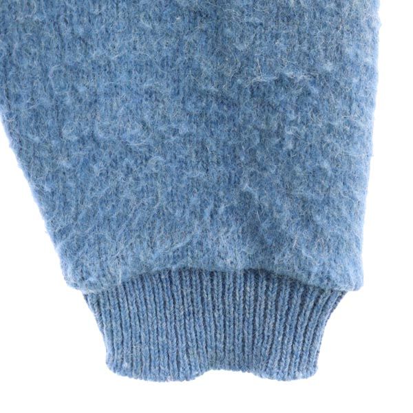 Sears シアーズ 60s 70s モヘア 長袖 Vネック ニット L ブルー系 セーター メンズ