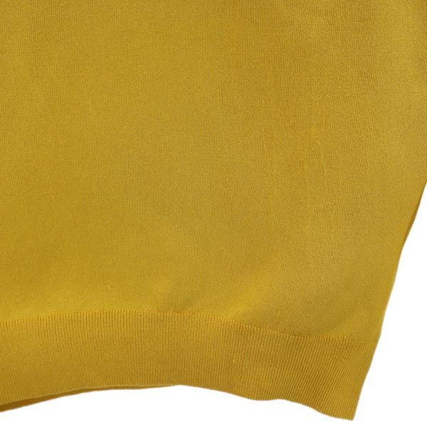 GUCCI グッチ イタリア製 シルク100％ 長袖 タートルネック ニット L マスタード セーター メンズ