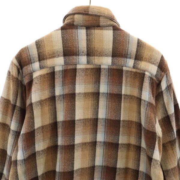 サウスツーウエストエイト チェック 長袖 コットンシャツ L ブラウン系 South2 West8 日本製 S2W8 メンズ