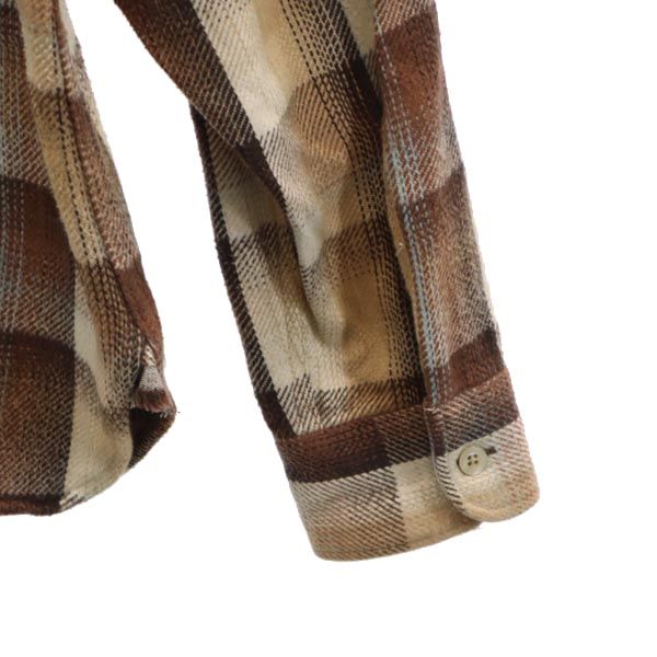 サウスツーウエストエイト チェック 長袖 コットンシャツ L ブラウン系 South2 West8 日本製 S2W8 メンズ