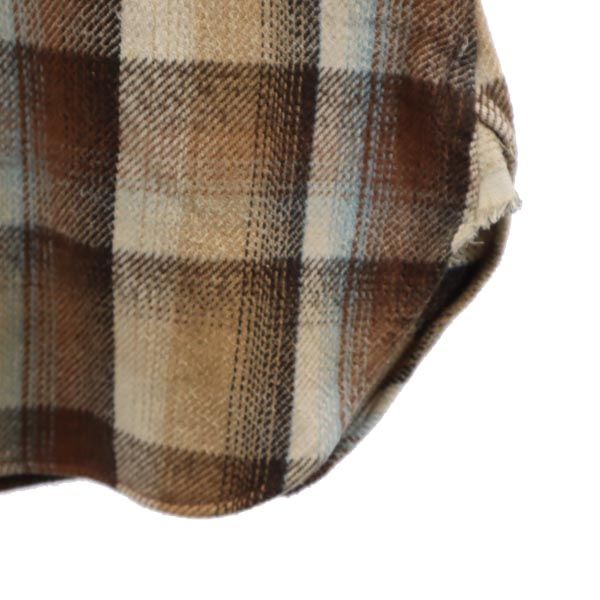 サウスツーウエストエイト チェック 長袖 コットンシャツ L ブラウン系 South2 West8 日本製 S2W8 メンズ