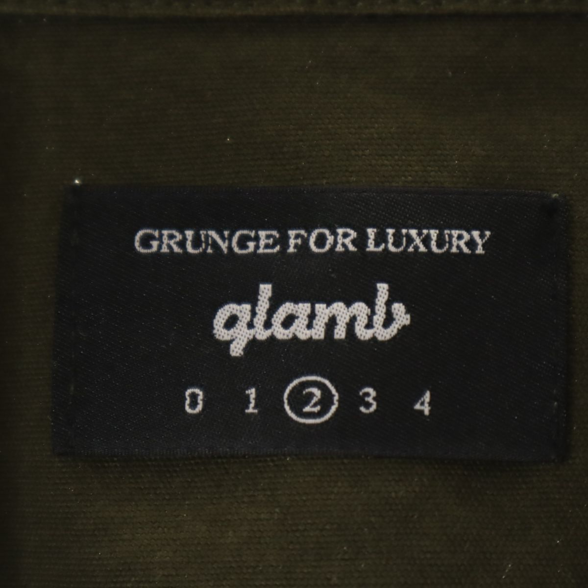 未使用 glamb グラム 長袖 ペルシャフィールド ジャケット 2 カーキ メンズ