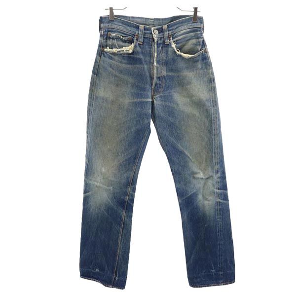 リーバイス 60s 501XX Vステッチ BIG E ヴィンテージ ギャラ入り 赤耳 ストレートデニムパンツ Levi's ジーパン メンズ