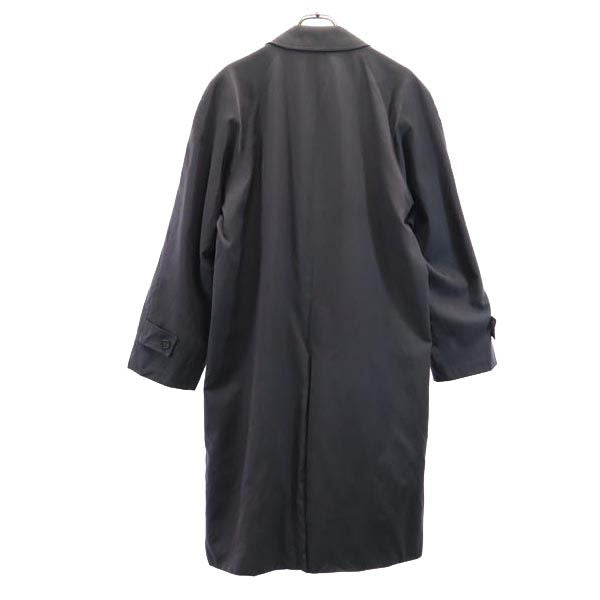 Pierre Cardin ピエールカルダン シルク ウール ブレンド ステンカラーコート 96A7 ネイビー メンズ