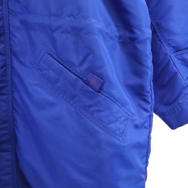 NIKE ナイキ 90s 00s 白タグ オールド 中綿 ベンチコート M ブルー フード 裏ボア メンズ