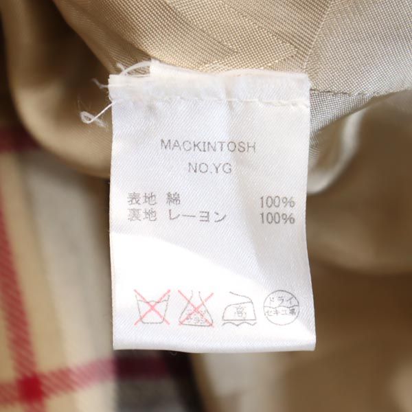 Mackintosh マッキントッシュ イギリス製 トレンチコート 32 ベージュ ライナー付き レディース