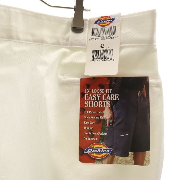 未使用 ディッキーズ ワークショートパンツ w42 ホワイト Dickies ビッグサイズ メンズ