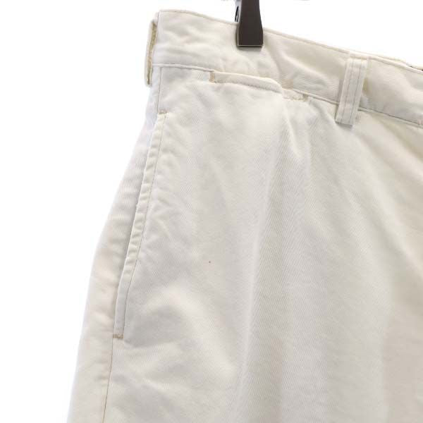 RRL ダブルアールエル 90s USA製 赤三星 チノショートパンツ w33 白 RALPH LAUREN ラルフ ボタンフライ メンズ