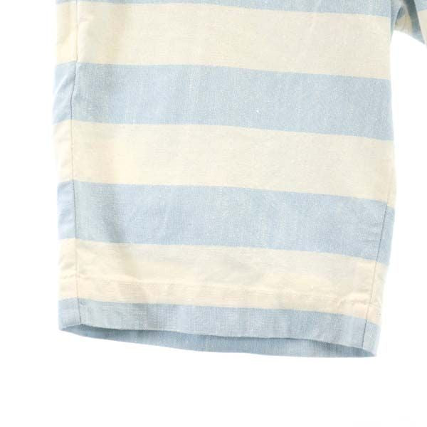 Dickies ディッキーズ アンドエーコラボア ボーダー柄 チノショートパンツ 42 水色×白 AND A メンズ