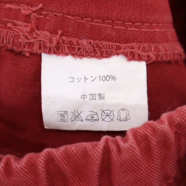 Gramicci グラミチ アウトドアショートパンツ S レッド系 クライミング ロゴ刺繍 メンズ