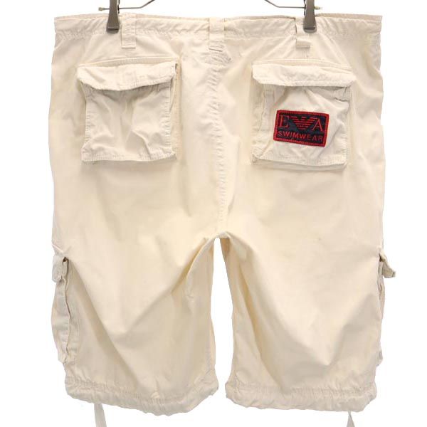 Emporio Armani エンポリオアルマーニ カーゴ パンツ XL アイボリー系 スイミング 水陸両用 水着 メンズ
