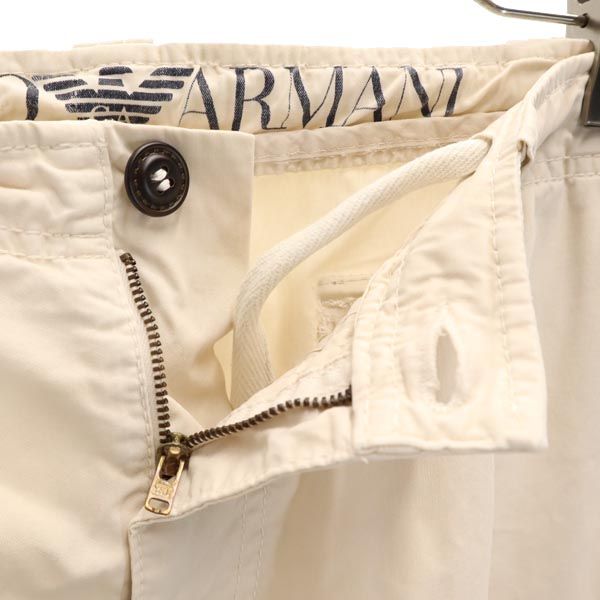 Emporio Armani エンポリオアルマーニ カーゴ パンツ XL アイボリー系 スイミング 水陸両用 水着 メンズ