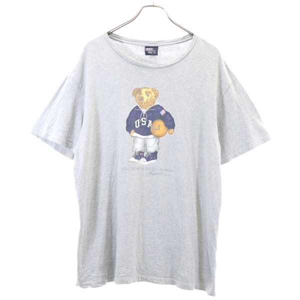 POLO RALPH LAUREN ポロラルフローレン 90s ポロベア 半袖 Tシャツ M グレー メンズ