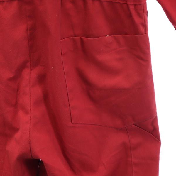 WORKRITE ワークライト 長袖 つなぎ 40 赤 作業着 作業服 メンズ