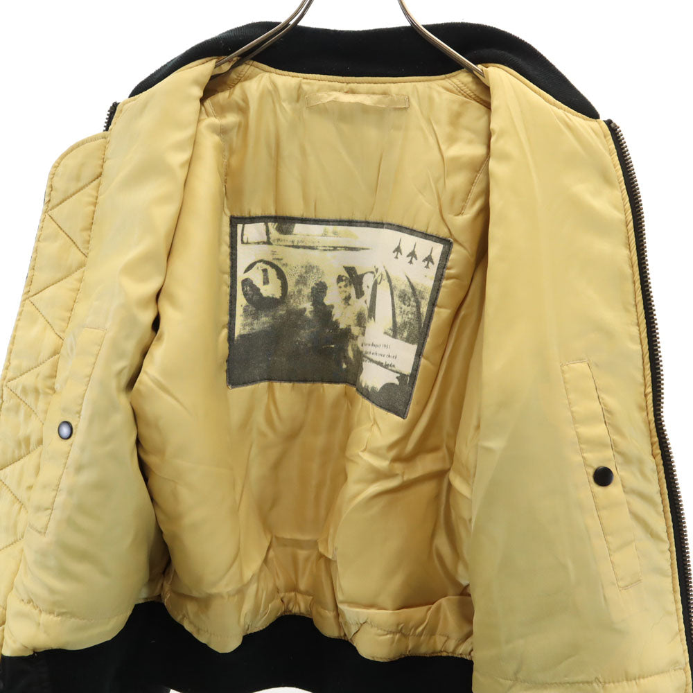 AVIREX アヴィレックス 618282 MA-1 ジョリーロジャー フライトジャケット L ブラック メンズ