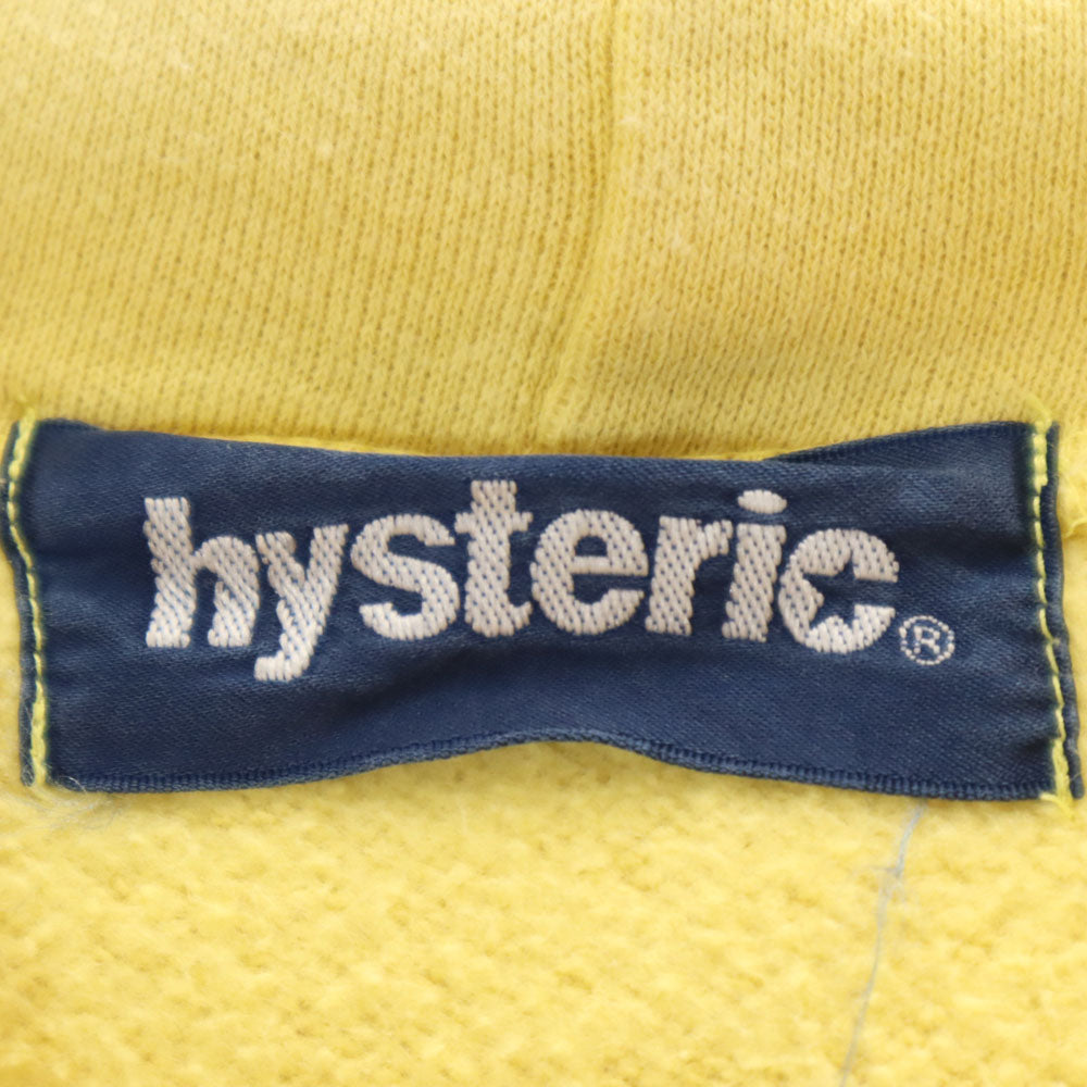 HYSTERIC ヒステリック 長袖 スウェットパーカー FREE イエロー レディース