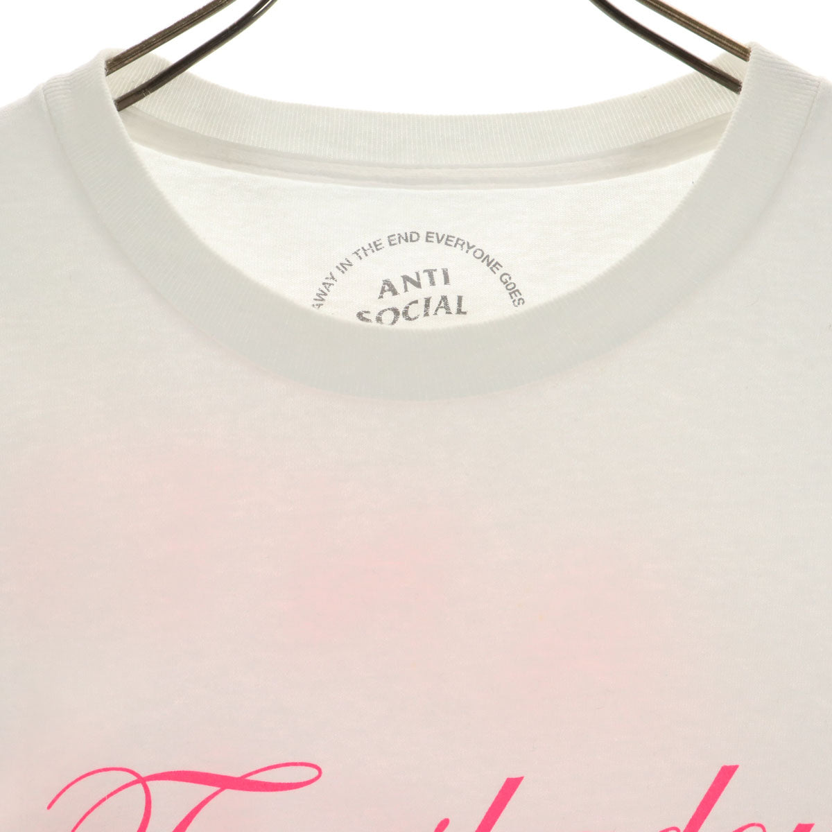 ANTI SOCIAL SOCIAL CLUB アンチソーシャルソーシャルクラブ 半袖 Tシャツ L ホワイト メンズ