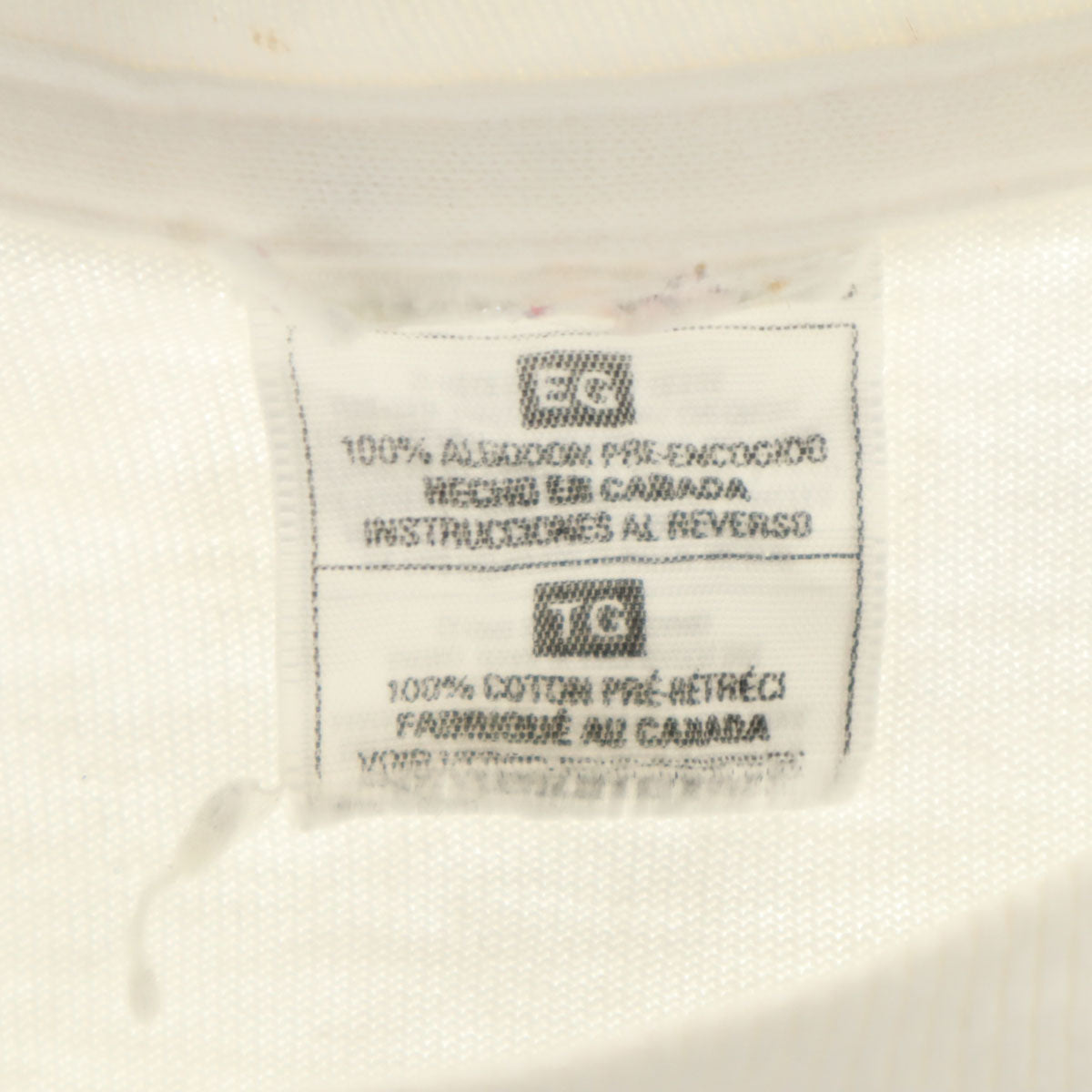 90s オールド カナダ製 半袖 Tシャツ ホワイト シングルステッチ メンズ