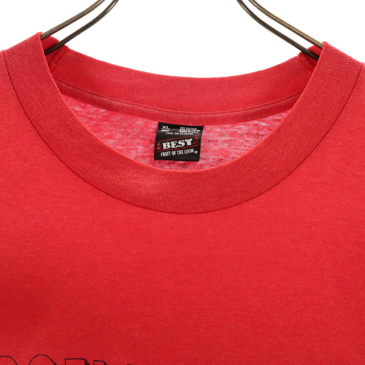 FRUIT OF THE LOOM フルーツオブザルーム 90s オールド 半袖 Tシャツ XL レッド シングルステッチ メンズ