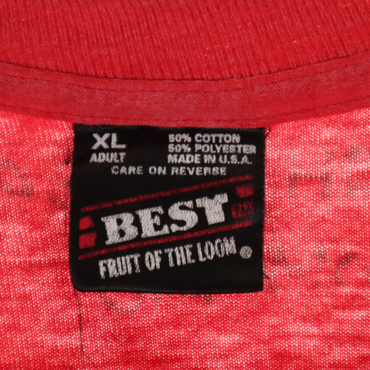 FRUIT OF THE LOOM フルーツオブザルーム 90s オールド 半袖 Tシャツ XL レッド シングルステッチ メンズ