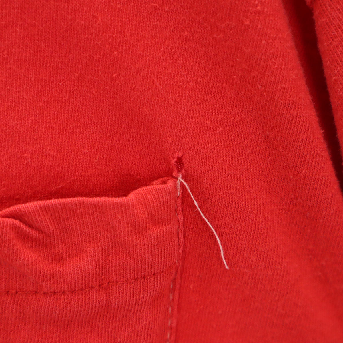 FRUIT OF THE LOOM フルーツオブザルーム 90s USA製 オールド 半袖 Tシャツ XXL 赤 シングルステッチ ビックサイズ ポケT 無地 メンズ