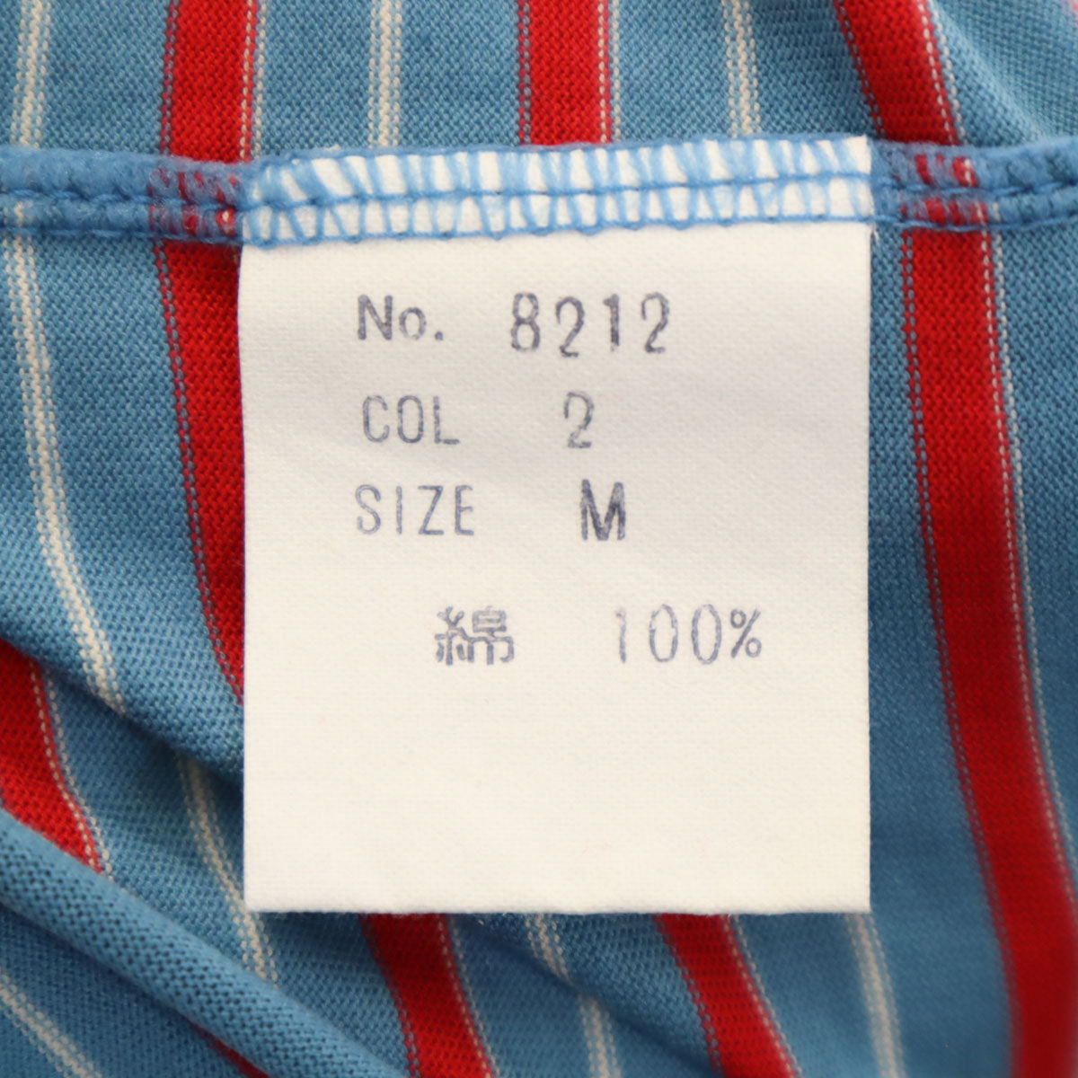 Christian Dior MONSIEUR クリスチャンディオール ムッシュ 90s オールド ボーダー柄 半袖 ポロシャツ M ブルー系 メンズ