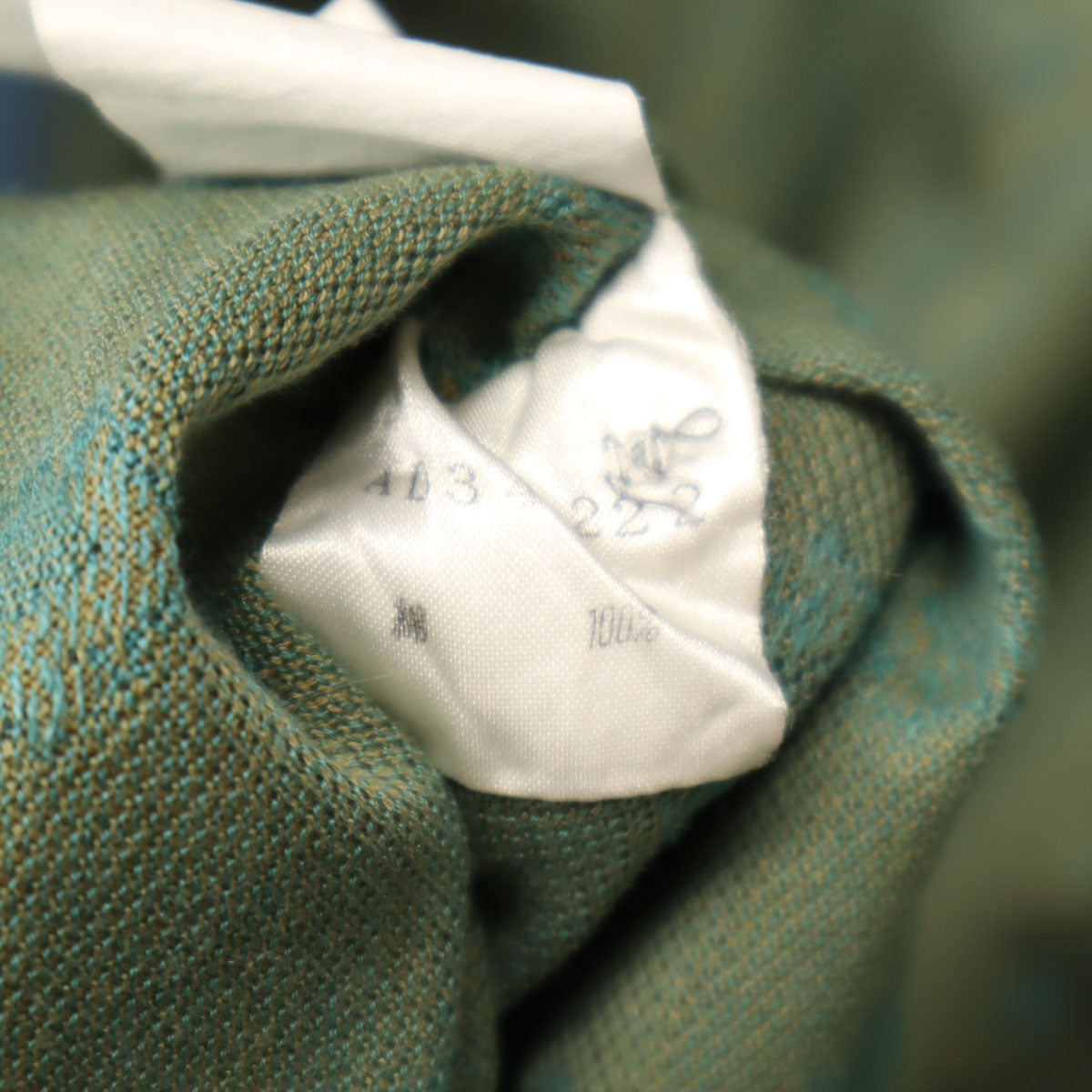 YVES SAINT LAURENT イヴサンローラン 90s オールド ストライプ柄 半袖 ポロシャツ L グリーン系 メンズ