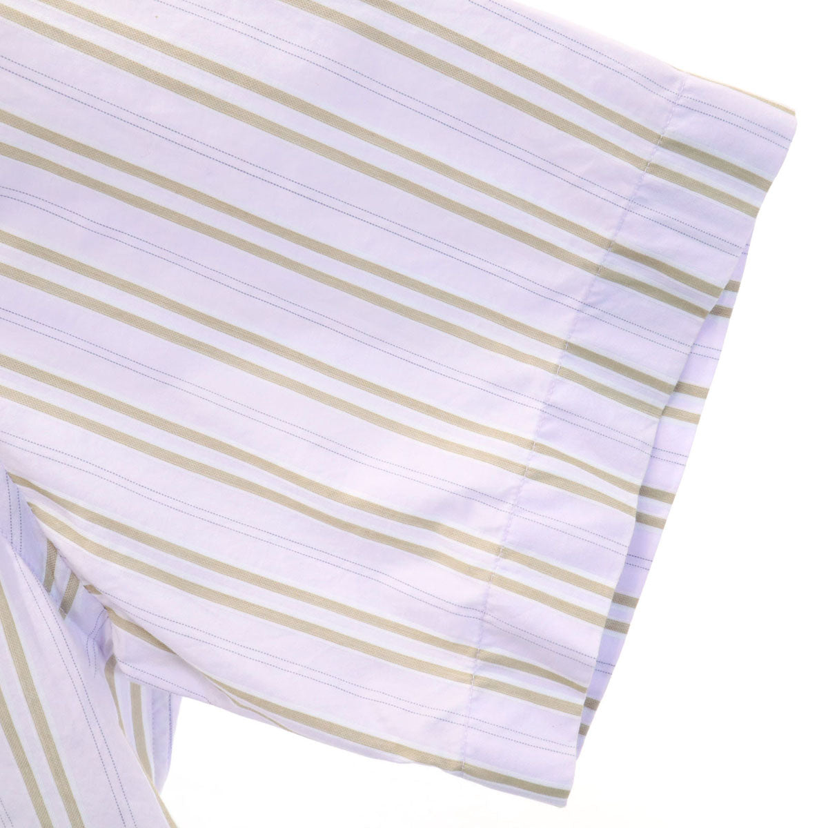 ARMANI アルマーニ コレッツィオーネ ストライプ柄 半袖 シャツ XL パープル系 COLLEZIONI メンズ