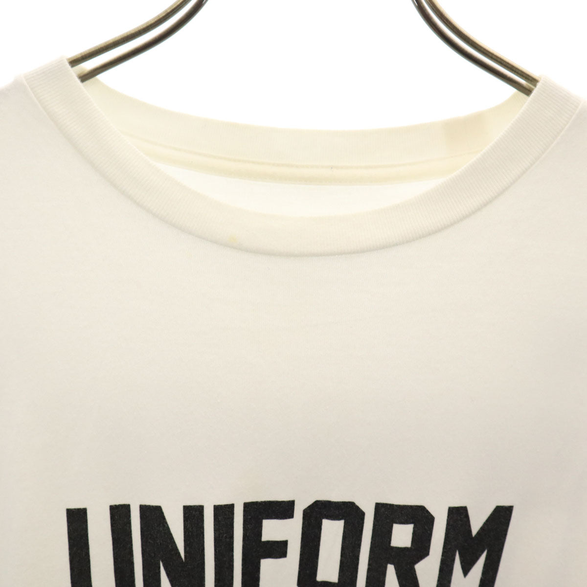 uniform experiment ユニフォームエクスペリメント 日本製 バックプリント 半袖 Tシャツ 2 白 メンズ