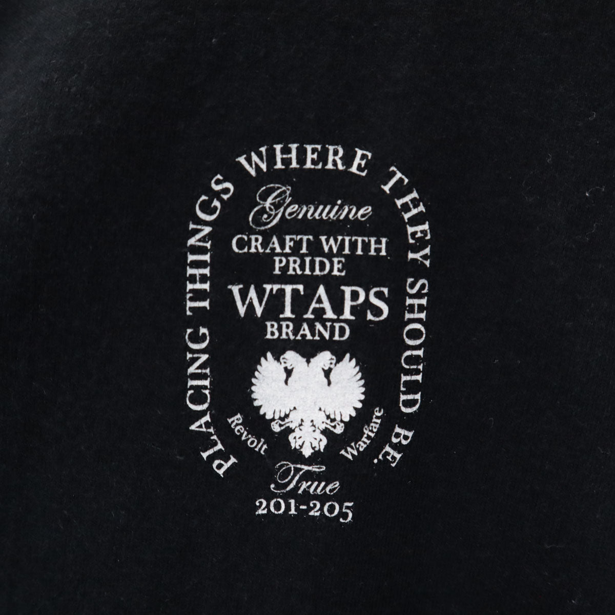 WTAPS ダブルタップス 日本製 バックプリント 半袖 Tシャツ 2 黒 ヘラルドリー メンズ