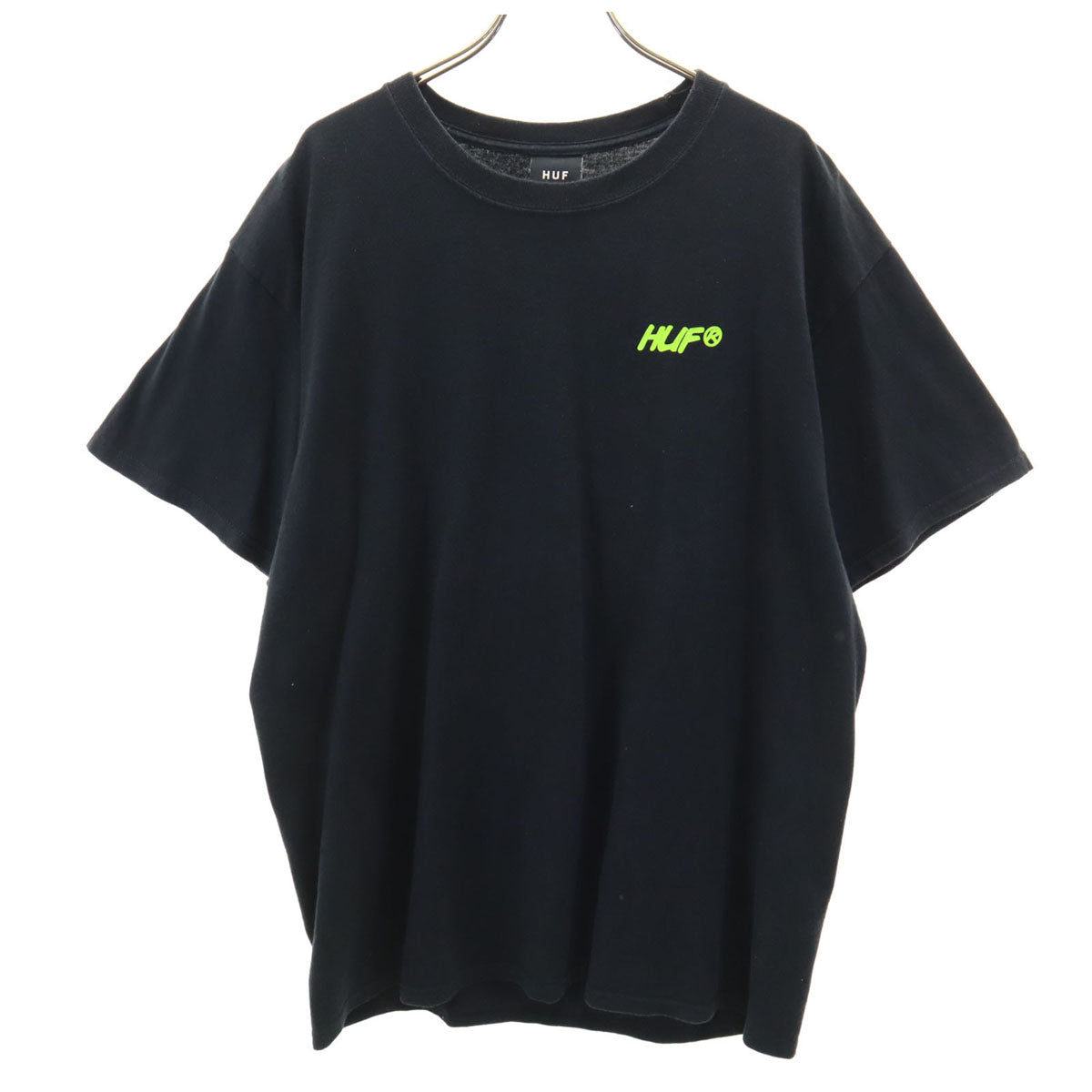 HUF ハフ バックプリント 半袖 Tシャツ L 黒 メンズ