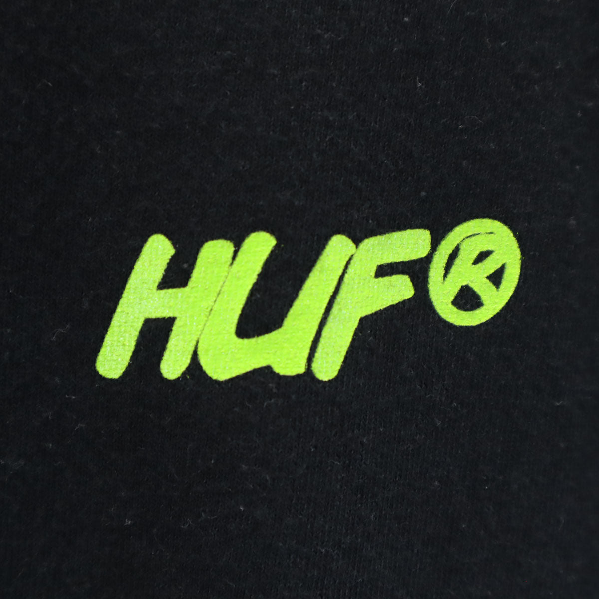 HUF ハフ バックプリント 半袖 Tシャツ L 黒 メンズ