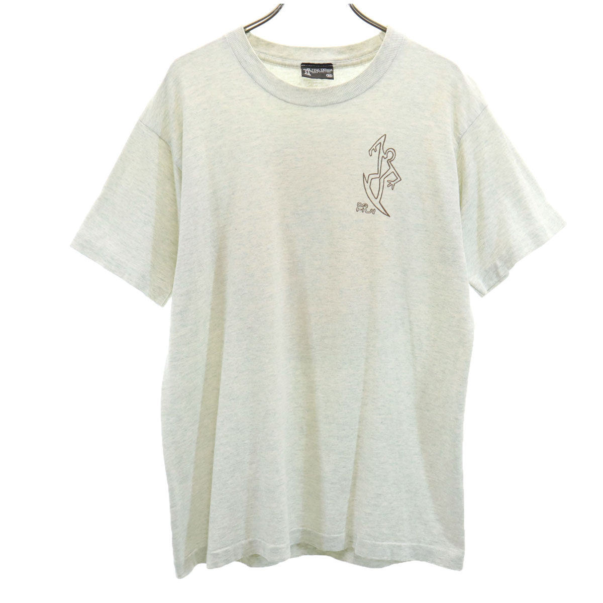 Da Hui ダフイ 90s USA製 オールド バックプリント 半袖 Tシャツ M グレー シングルステッチ メンズ
