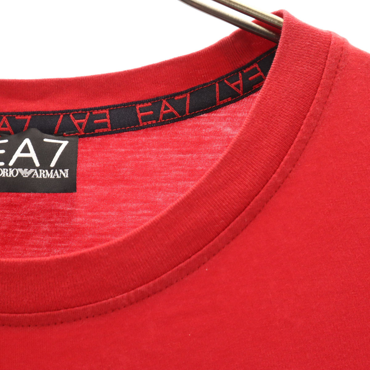 Emporio Armani エンポリオアルマーニ 半袖 Tシャツ XL レッド EA7 メンズ