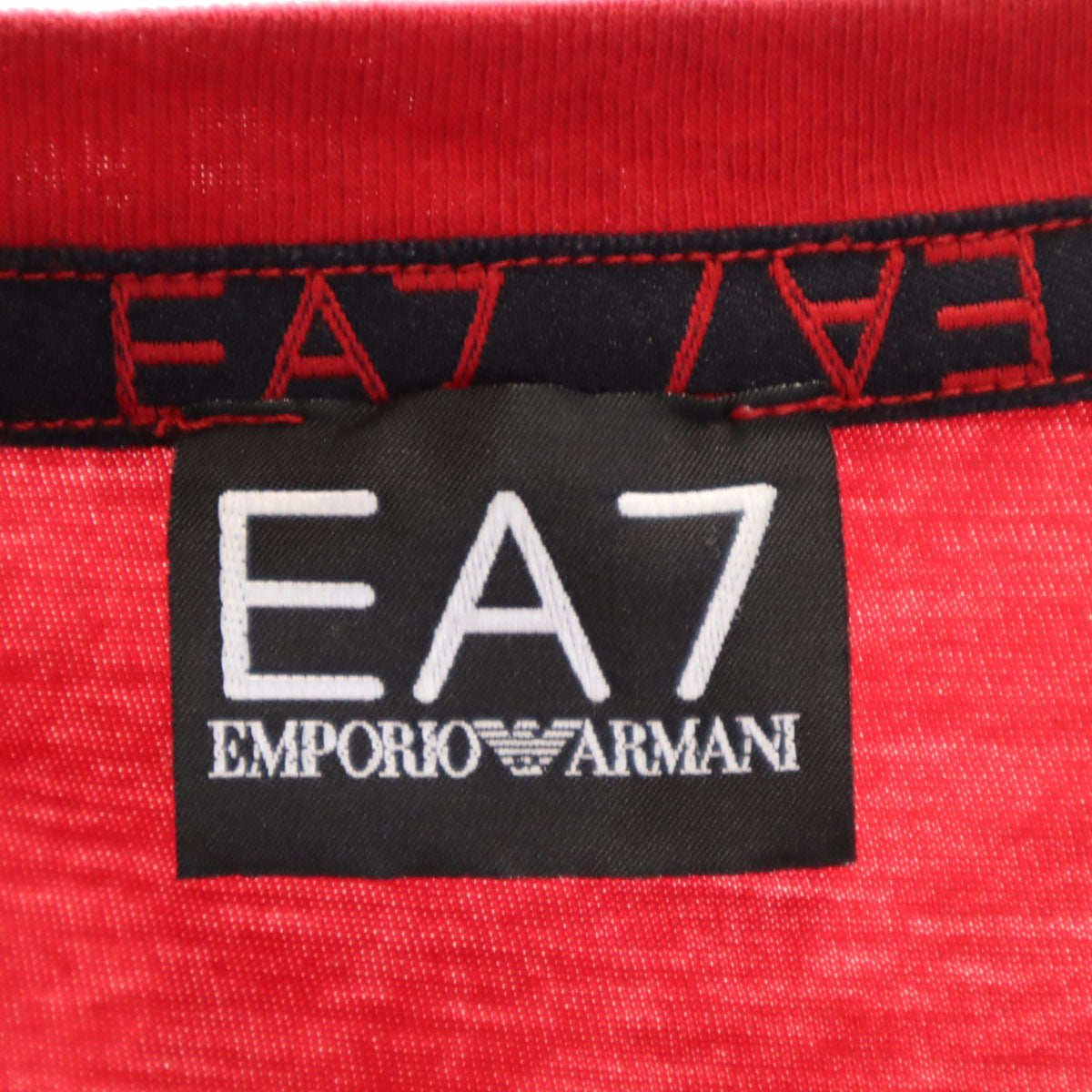 Emporio Armani エンポリオアルマーニ 半袖 Tシャツ XL レッド EA7 メンズ