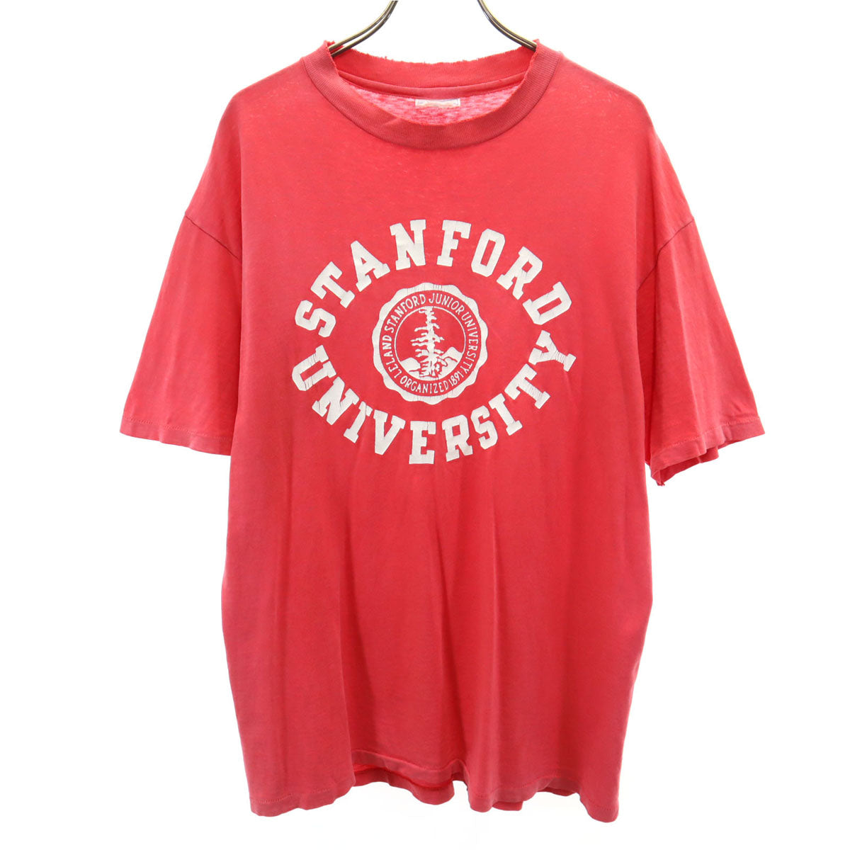 Hanes ヘインズ 80s 90s BEEFY-T USA製 オールド 半袖 Tシャツ L レッド系 シングルステッチ メンズ