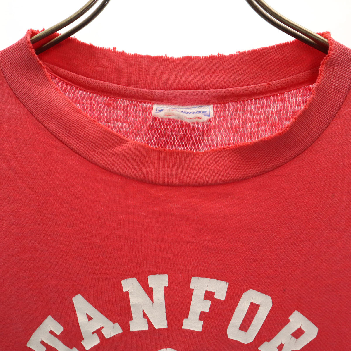 Hanes ヘインズ 80s 90s BEEFY-T USA製 オールド 半袖 Tシャツ L レッド系 シングルステッチ メンズ