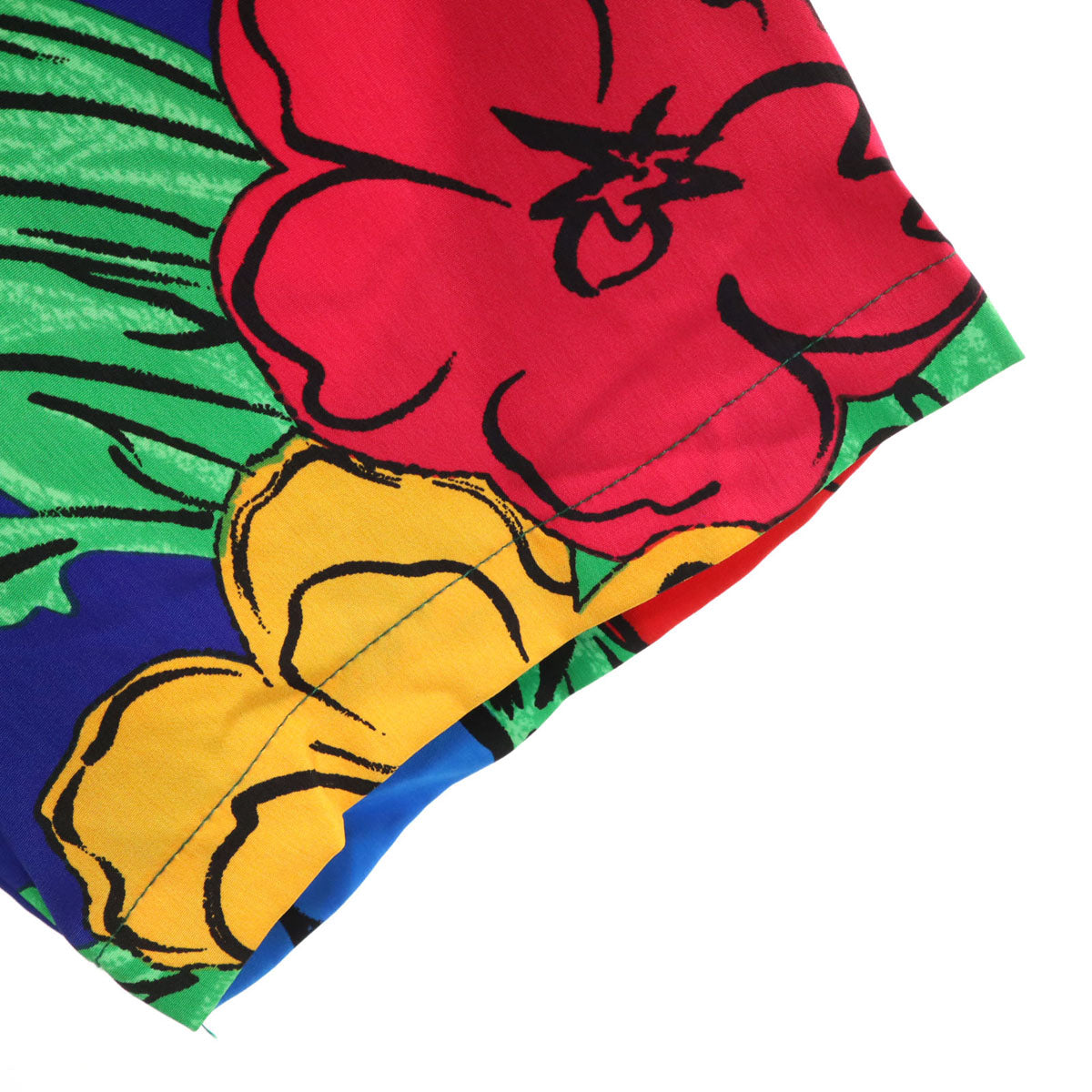 MOSCHINO モスキーノ JEANS 花柄 半袖 オープンカラー シャツ 9 レディース