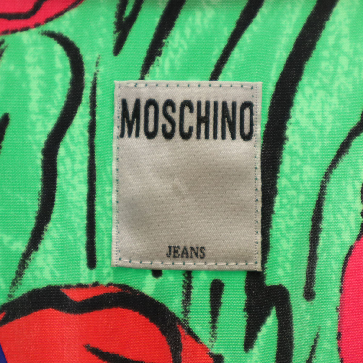 MOSCHINO モスキーノ JEANS 花柄 半袖 オープンカラー シャツ 9 レディース
