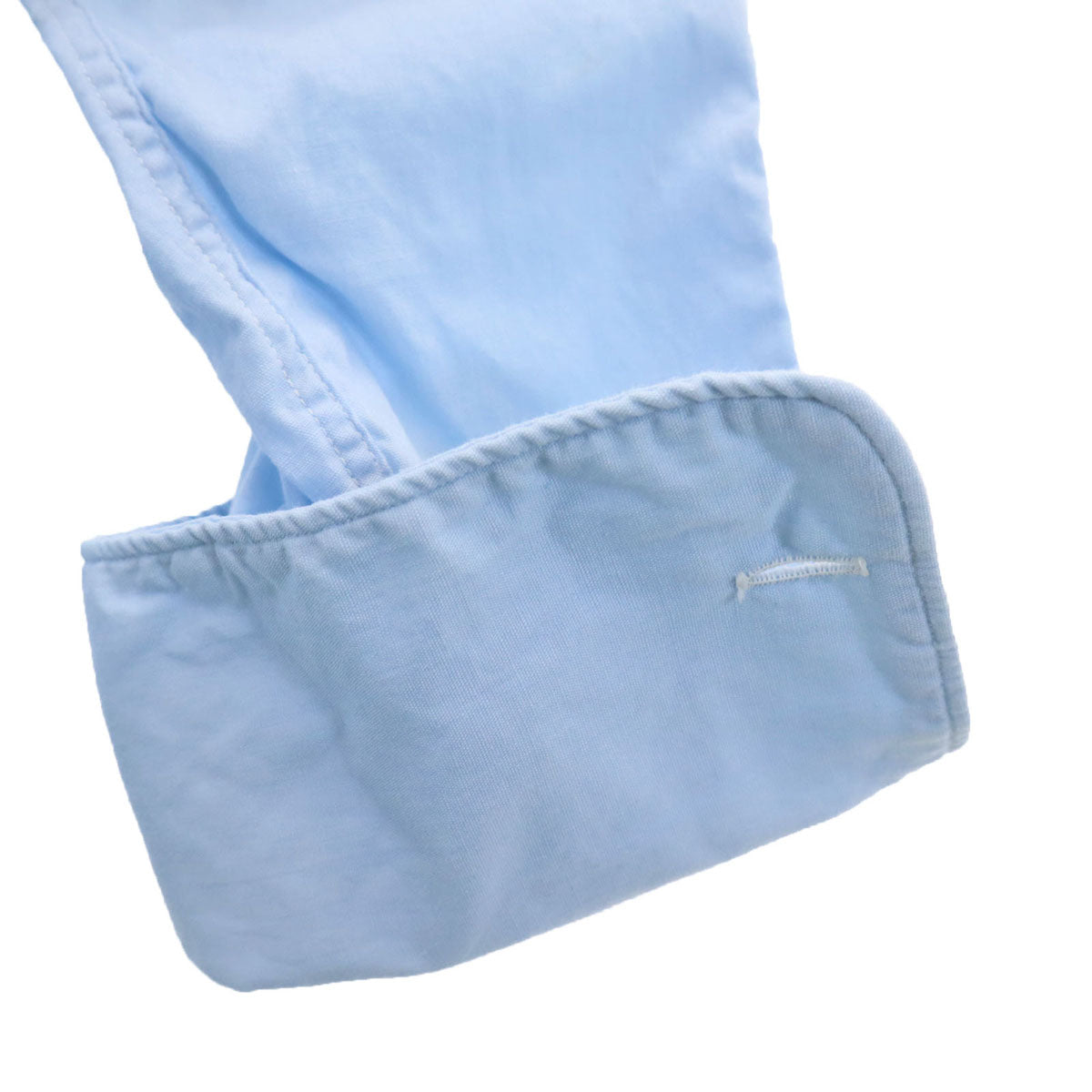 VAN HEUSEN ヴァンヒューゼン 50s 60s ヴィンテージ 長袖 シャツ 17-33 水色 ダブルカフス メンズ