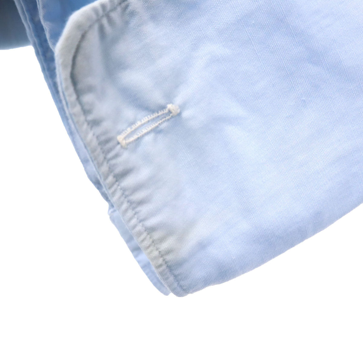 VAN HEUSEN ヴァンヒューゼン 50s 60s ヴィンテージ 長袖 シャツ 17-33 水色 ダブルカフス メンズ