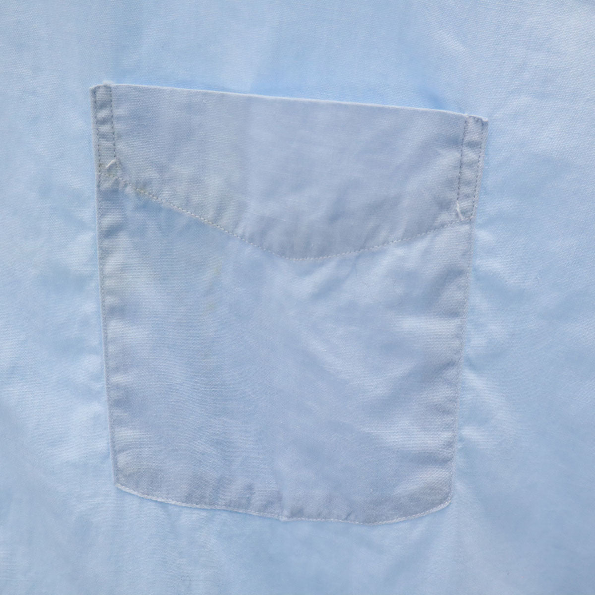 VAN HEUSEN ヴァンヒューゼン 50s 60s ヴィンテージ 長袖 シャツ 17-33 水色 ダブルカフス メンズ