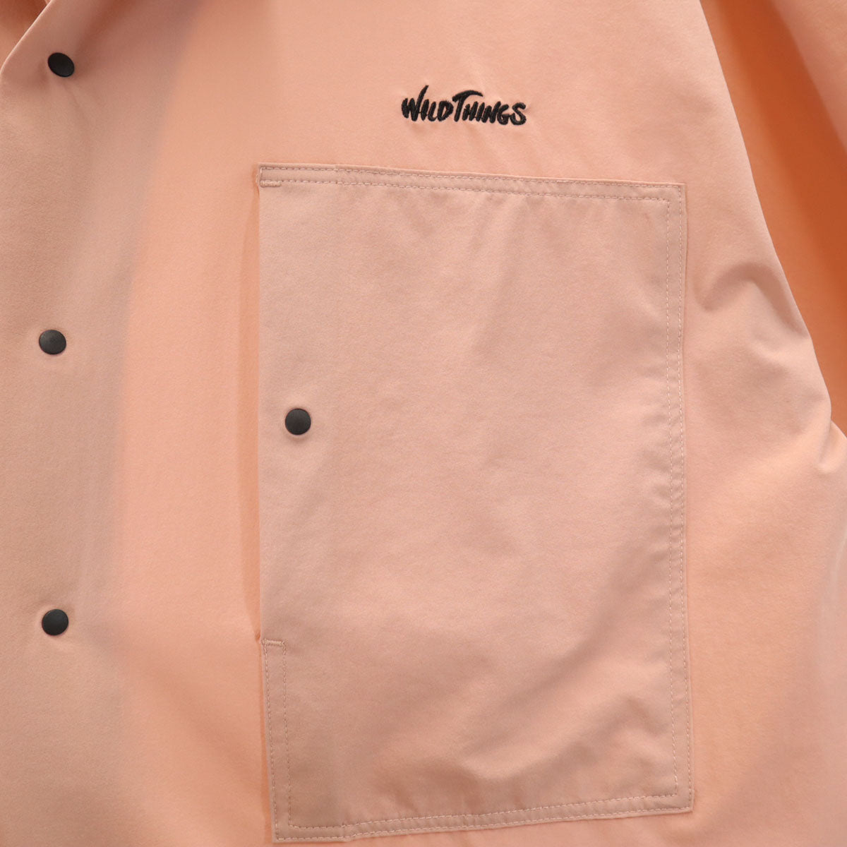 WILDTHINGS ワイルドシングス 半袖 ストレッチ シャツ L ピンク系 メンズ