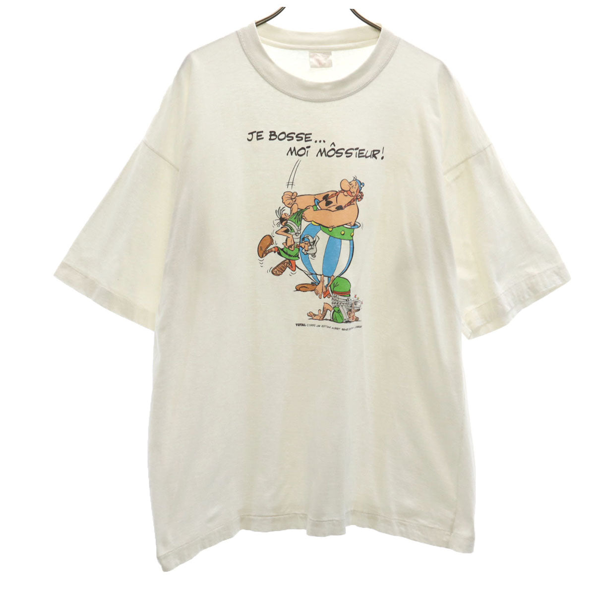 AMERICAN STYLE アメリカンスタイル 90s オールド アステリックス プリント 半袖 Tシャツ XL ホワイト シングルステッチ Asterix キャラT メンズ