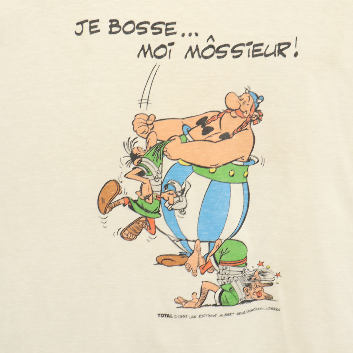 AMERICAN STYLE アメリカンスタイル 90s オールド アステリックス プリント 半袖 Tシャツ XL ホワイト シングルステッチ Asterix キャラT メンズ