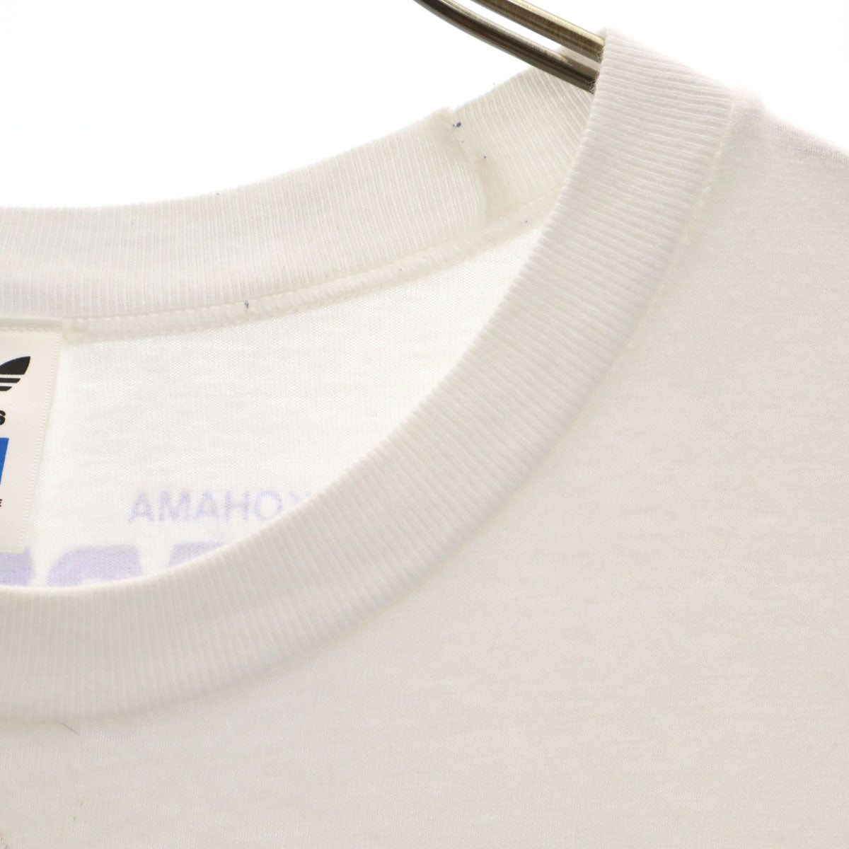 adidas アディダス 90s オールド 横浜マリノス プリント 半袖 Tシャツ L オフホワイト デサント メンズ