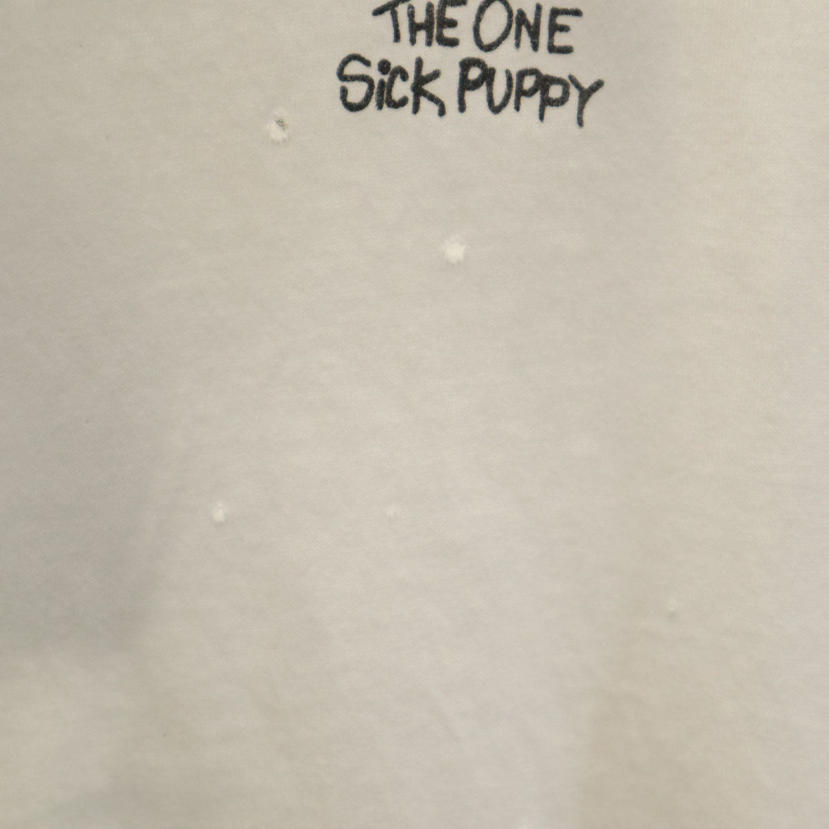 One Sick Puppy 90s USA製 オールド バックプリント 半袖 Tシャツ L ホワイト シングルステッチ ドッグ 犬 メンズ