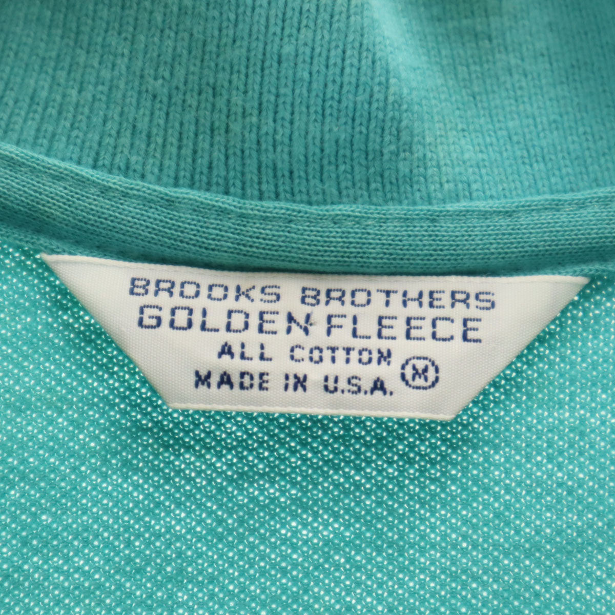 GOLDEN FLEECE ゴールデンフリース 90s オールド 半袖 ポロシャツ M ブルーグリーン ブルックスブラザーズ メンズ