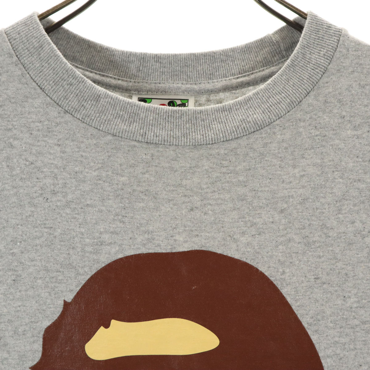 BAPE ベイプ 日本製 半袖 Tシャツ M グレー メンズ